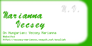 marianna vecsey business card